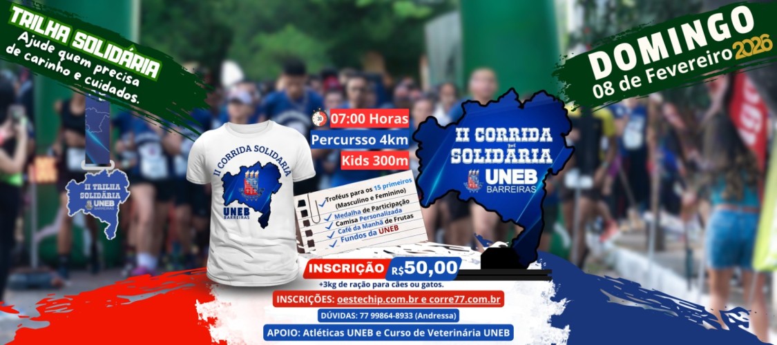 II Corrida Solidária UNEB Barreiras