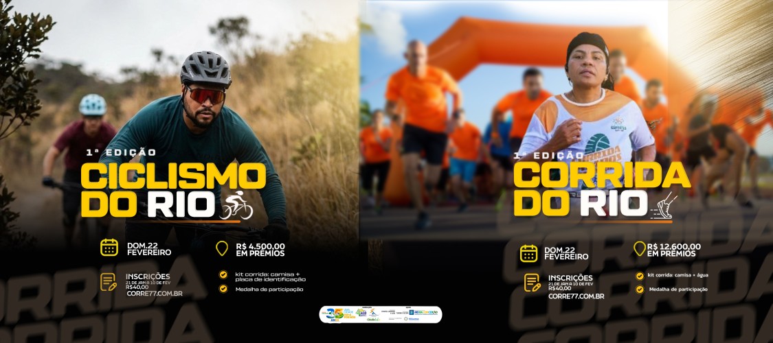 CORRIDA DO RIO 2026 – 1ª EDIÇÃO (Corrida de Rua e MTB)