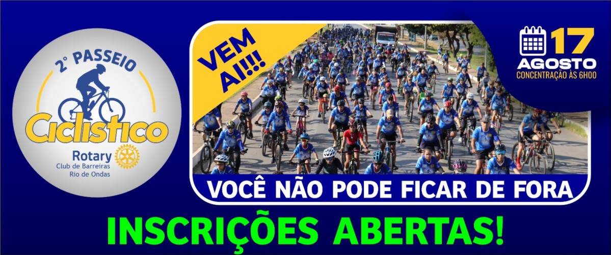 PASSEIO CICLÍSTICO ROTARY CLUB DE BARREIRAS